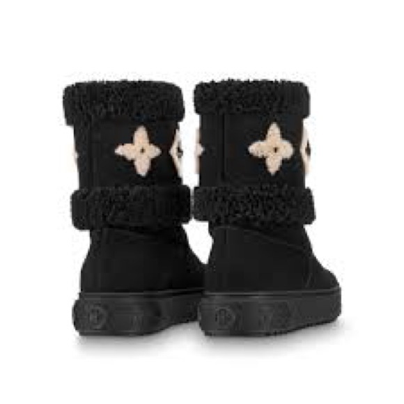 Louis Vuitton Black Snowdrop Flat Ankle Boots - Picture 3 of 14